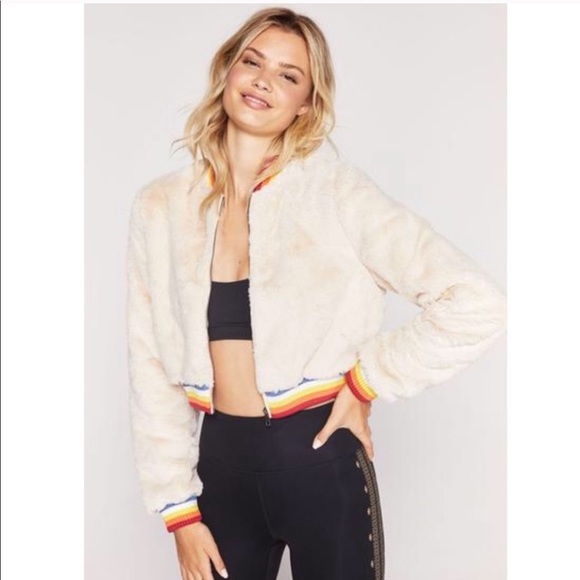 ISO Spiritual Gangster Furry Bomber Jacket